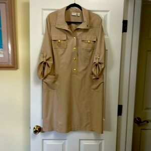 Energy Tan Spirt dress